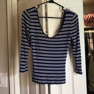 Express scoop neck top